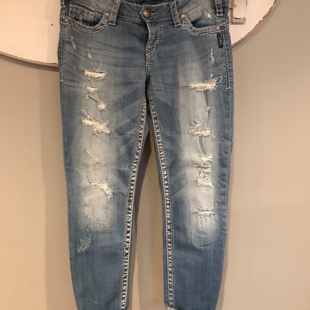 Silver jeans
